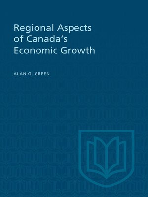 cover image of Regional Aspects of Canada's Economic Growth